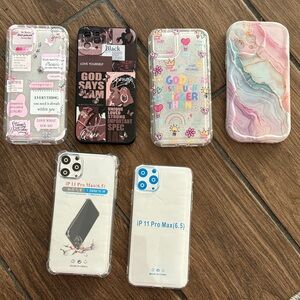 BRAND NEW Colorful iPhone 11 Pro Max Case Set of 6